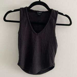 Urban planet black racetrack tank top